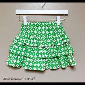 Hanna Andersson Green Tiered Skirt - 110 (5/6)
